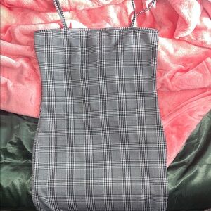 Plaid Spaghetti Strap Dress